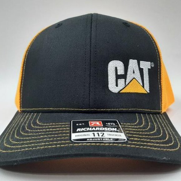 Richardson 112 Trucker CAT Caterpillar Cap Hat Snapback Diesel Power Blue Collar - Picture 6 of 6